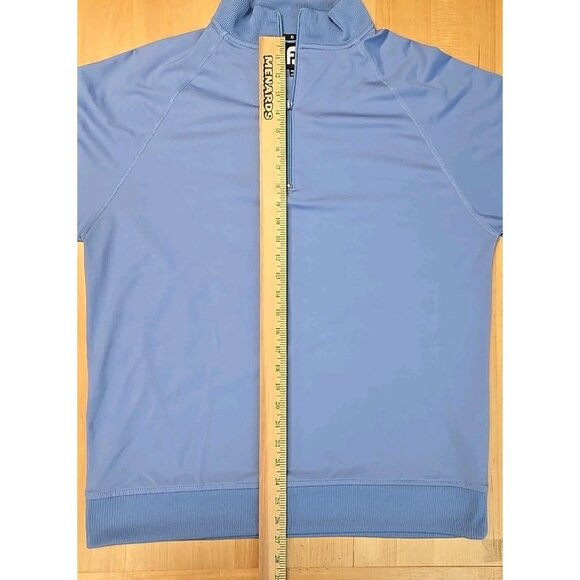 Foot Joy 1/4 Zip Pullover Mens Size Medium Light Blue Golf Raglan Sleeve - Picture 6 of 8